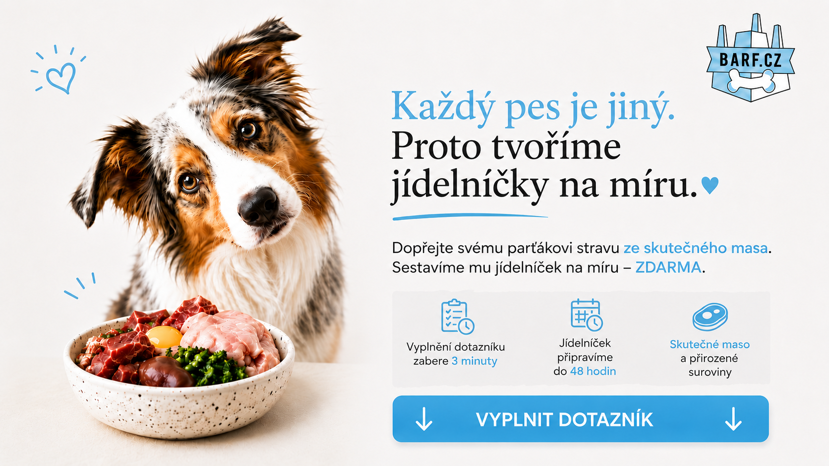 Jídelníček barf
